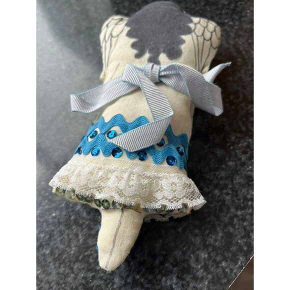 Vtg 1970's Detroit Artist Mary Ewald Pen & Ink Art Christmas Ornament Angel - Picture 8 of 8